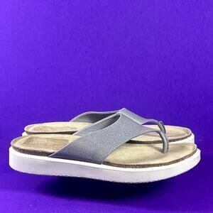 ECCO Corksphere Greywold Leather Thong Sandal Women's Shoe SIze EU 41 US 10-10.5